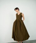 GRACE CONTINENTAL タックフレアロングワンピース