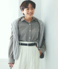 23区 S 【洗える】コットン コーデュロイ ブラウス