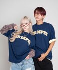 WEGO 【ユニセックス着用ITEM/MLサイズ展開】チェックカレッジグラフィックT（SS）