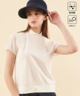 23区GOLF 【WOMEN】【吸水速乾/UVケア】シアー袖 モックネックシャツ