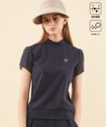 23区GOLF 【WOMEN】【吸水速乾/UVケア】シアー袖 モックネックシャツ