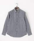 JOSEPH ABBOUD 【綿100％】メランジギンガムチェック シャツ