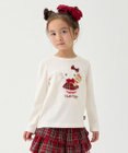 ANY KIDS 【ハローキティ×ANY KIDS】アップリケ 長袖Tシャツ