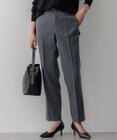 23区 L 【洗える】ウールライクカルゼ テーパードパンツ
