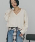 AMERICAN HOLIC バイパチVネックニットプルオーバー