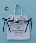 Maison de FLEUR ラインリボンジャカードトートバッグ