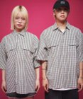 WEGO 【ユニセックス着用ITEM】ミニマムチェックロゴシャツ（SS）