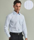 GOTAIRIKU 【形態安定】PREMIUMPLEATS_セミワイドカラー 通年ドレスシャツ（ストライプ）