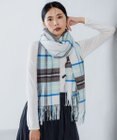 23区 カシミヤ チェック柄 ストール