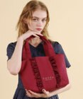 TOCCA 【A4サイズ対応】RIBBON FRILL CANVASTOTE キャンバストートバッグ