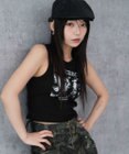 WEGO サイドレースアップグラフィックタンク