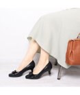 Riz raffinee <Riz raffinee>【高機能】スクエアドレープパンプス