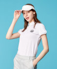 23区GOLF 【WOMEN】【UVケア】ストレッチタックジャガード 半袖シャツ 通気性に優れて涼やか！