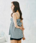 San-ai Resort（三愛水着楽園） 【WEB限定】ペプラムチェック3点セット【Beach Queen（ビーチクイーン）】