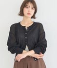 earth music&ecology ボタンアソートクルーネックカーディガン