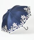 MOONBAT 【耐風】mila schon 長傘  フラワーサテンプリント