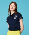 23区GOLF 【WOMEN】エイトロックカノコ カラーポロシャツ