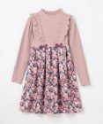 ANY KIDS 花柄 ドッキング ワンピース