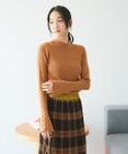 CRAFT STANDARD BOUTIQUE 洗える/とてもち袖フレア釦ボトルネックニットプルオーバー/24AW