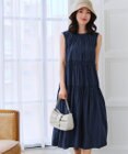 Tiaclasse 【洗える】後ろリボンシャーリングワンピース