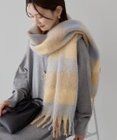 AMERICAN HOLIC 起毛カラーチェックシャギーマフラー