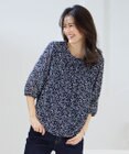 J.PRESS LADIES SMALL FLOWER プリント カットソー