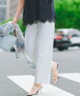 23区 S 【CanCam・CLASSY.・Oggi掲載】リネンレーヨンストレッチ ワイドパンツ