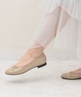 Bridget Birkin 【Bridget Birkin】ラウンドトゥリボンレインフラットパンプス