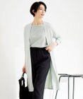 ICB L 【WEB限定カラーあり・接触冷感・UVケア・洗える】 シンセティックハイゲージ ロングカーディガン