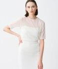 uncrave トリコットシフォン ハーフスリーブカットソー