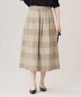 自由区 L 【カタログ掲載・洗える】スラブシャンタン スカート