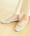 nouvelleRobe Oū 【本革・高反発】Pearl loafers スクエアトゥパルビットローファー