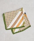 Green Parks ・ジオメトリーパターンスカーフ　７０×７０