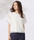 自由区 S 【洗える】レースエッジ Tシャツ&タンクトップセット トップス
