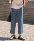 J.PRESS LADIES L 【洗える】4ozライトデニム ワイド パンツ