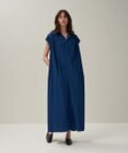ATON NATURAL DYED COTTON LAWN | タックドレス