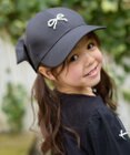 ANY KIDS 【日よけ付き】リボンキャップ