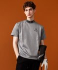 23区GOLF 【MEN】【吸水速乾・UVケア】衿ロゴ モックネックシャツ