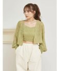 earth music&ecology ＳＥＴ２点カットジャカードカーディガン＋ビスチェ