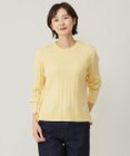 J.PRESS LADIES L 【洗える】WOOL BLEND AIR クルーネック ニット