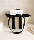 LA BAGAGERIE 【maison vert】 【ペーパー素材・多収納】ダブルハンドルかごバッグ