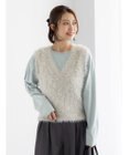 Te chichi シャギーヤーンVネックベスト