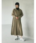 Green Parks armonia．プリーツシャツワンピース