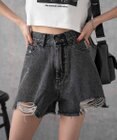 WEGO ダメージデニムショートパンツ