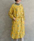 muuc 〈2WAY〉〈コットン×リネン〉〈高品質なドライタッチ生地〉〈遠州織物の工場で織られた上質なコットン生地〉野小花刺繍 羽織り＆ワンピースドレス