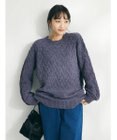 CRAFT STANDARD BOUTIQUE 洗えるモールケーブルニットチュニック