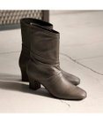 MODE ET JACOMO <D'ICI>ドレープハーフブーツ
