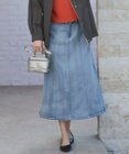 自由区 L 【洗える】ウスカルデニム スカート