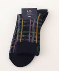 23区GOLF 【MEN】チェック柄レギュラーソックス
