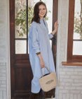 23区 【SLOW/一部店舗限定】コットンオックス シャツワンピース